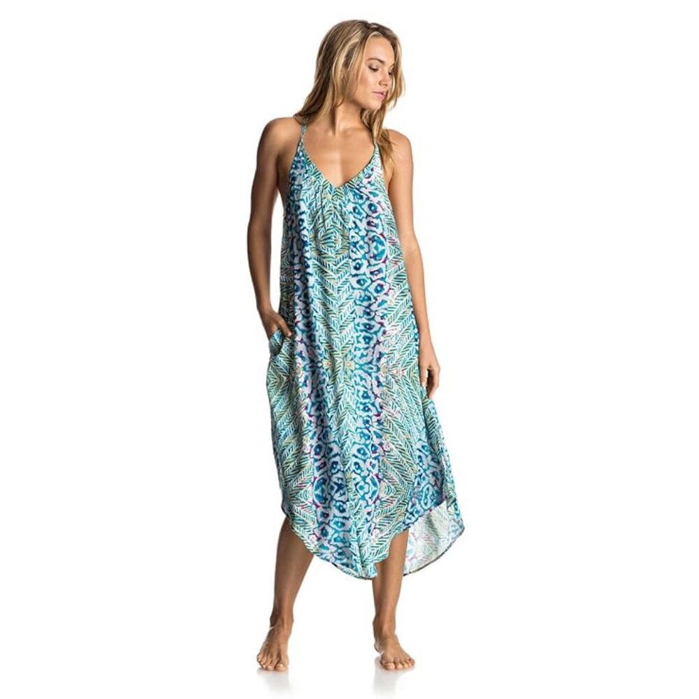 ROXY Women's Kat Fish T-Strap Dress with Pockets, size S, new!